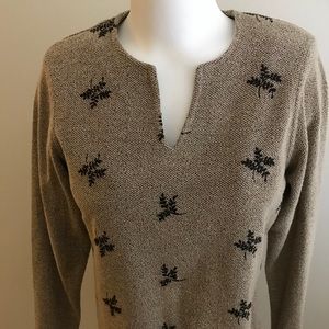 C. D. Petites Tan Pullover Top